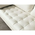thumbnail image 4 of Uspridefurniture Angulo 69.7'' Faux Leather Square Arm Sofa -White, 4 of 5