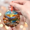 thumbnail image 4 of Red Rocks Christmas Ornament, Ceramic/Acrylic - Red Rocks Hawaii Travel Souvenir, Christmas Tree Ornament, Travel Keepsake 2025, Gift for Adventurers, 2025 Collector’s Piece, 4 of 5