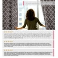 thumbnail image 4 of THD Royal Lattice Decorative Privacy Room Darkening Grommet Window Drapes Curtain Panels - Pair, 4 of 7