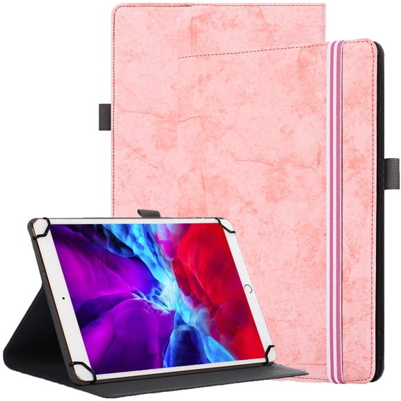 SUPNICE Universal Stand Folio Case Cover for All 9-11" Tablets (Samsung Galaxy Tab A7 10.4",Tab A8 10.5",Onn. 10.1" Tablet,Lenovo Tab M10,Apple iPad 10.2-inch,iPad 9.7/10.9 inch),Pink
