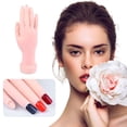 thumbnail image 2 of Plastic Nails Art Practice Hand Flexible Movable Fake Hand Manicure Tool, 2 of 8