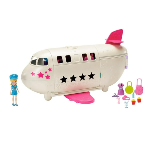 Playset Polly Pocket Juguetes Avion Adventures In Rio Kitty