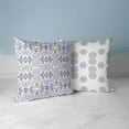 thumbnail image 2 of Elegant Twirls Faux Suede Accent Throw Fabric Pillow in White 20x20 with zip, 2 of 5