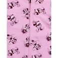 thumbnail image 2 of Disney Minnie Mouse Toddler Girls Lightweight Zip Up Hoodie Size 6X Lavender Pink, 2 of 3