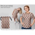 thumbnail image 5 of oneOone Cotton Cambric Tawny Brown Fabric Geometric Sewing Material Print Fabric By The Yard 56 Inch Wide, 5 of 5