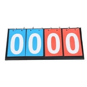 Portable Flip Sports Scoreboard Score Counter for Table Tennis Basketball (4 Digit Red Blue) QINAN