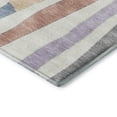 thumbnail image 3 of Addison Rugs Mayfield Premium Machine Washable Transitional Stripes Pearl Round Rug, 8' x 8', 3 of 6