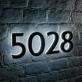 thumbnail image 2 of Backlit LED House Number, Waterproof Stainless Steel, High Transparency Acrylic, LED Illuminated Home Address Number, Luminous House Number, Modern Address Number, 2 of 10
