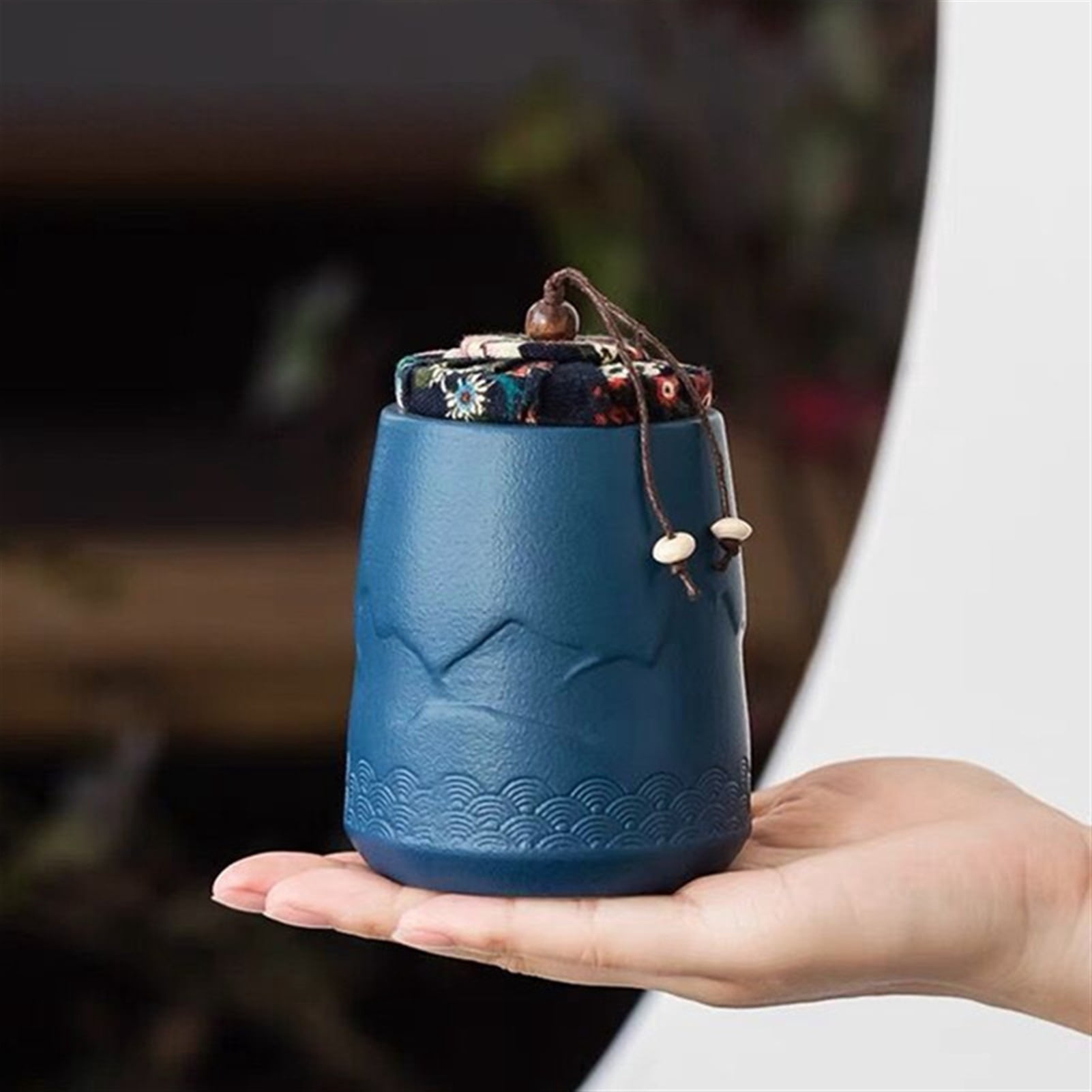 Pet Memorial Ceramic Urn For Dogs Cats Cremation Ashes Funeral Casket For Small Part Human Ashes