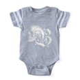 thumbnail image 1 of CafePress - Gothic Skull Initial B - Cute Infant Baby Football Bodysuit, 1 of 1