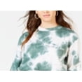 thumbnail image 2 of La La Anthony Women's Crewneck Zip Back Sweatshirt Green Size M, 2 of 3