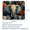 thumbnail image 5 of Elephant Printed Square Desk Mat Mousepad, 8.3x9.8 Inch, Non-Slip Rubber Bottom, Suitable for Office and Gaming, 5 of 6
