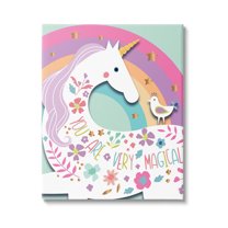 Stupell Industries You Are Very Magical Unicorn Graphic Art Gallery Wrapped Canvas Print Wall Art, Design by Andrea Jasid Grassi