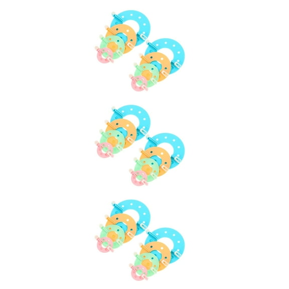 OUNONA 3 Sets  Pompom Makers Practical Fluff Ball Weaving Utensils DIY Wool Knitting Craft Tools plastic pompom maker fluff ball maker pompom making machine