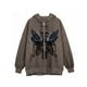 thumbnail image 1 of VISgogo Mujer Hombre Otoño Sudadera con Capucha, Estampado de Esqueleto Sudadera con Capucha de Manga Larga con Cremallera Completa y Bolsillos, M/L/XL/XXL/XXXL VISgogo  moda, 1 of 2