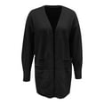 thumbnail image 4 of Sweaters for Women Trendy Knit Long Sleeve Cardigan Solid Color Fall Outerwear, 4 of 5
