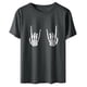 thumbnail image 4 of Tops Para Mujer Blusa Casual Elegante Camisas Para Hombre Retro Mueca Estampado Suelto de Manga Corta Jersey Camiseta de Fondo Odeerbi ODB170290, 4 of 8