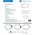 thumbnail image 4 of Malibu Home Hermosa Oval Massaging Air Jet Bathtub 74"x 44"x 22" in White, 4 of 4