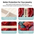 thumbnail image 3 of Coral Travel-Portable Square Jewelry Organizer Storage Box - Rings, Earrings, Necklaces, and Bracelets Holder for Girls and Women, 3 of 6