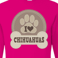 thumbnail image 4 of Inktastic I Love My Chihuahua Dog Long Sleeve T-Shirt, 4 of 5