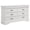 White - Dresser, variant on Louis Philippe 6-drawer Dresser with Mirror Cappuccino