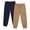 Navy/Khaki Cargo, variant on Quad Seven Boys Joggers Twill Stretch Cargo Pants with Pockets and Elastic Waistband 2 Pack