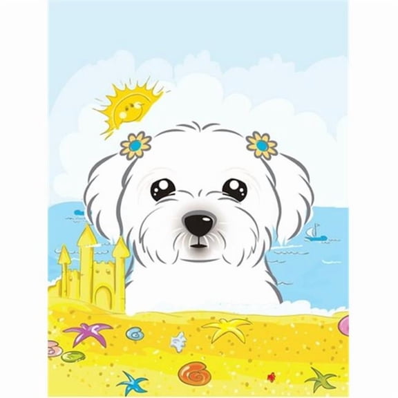 Maltese Summer Beach Garden Flag
