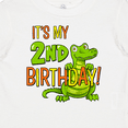 thumbnail image 4 of Inktastic It's My 2nd Birthday with Cute Green Alligator Boys or Girls Baby T-Shirt, 4 of 5