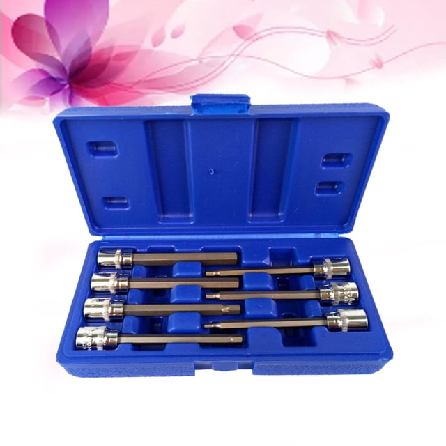 HEALEEP 14 Pcs Socket Set Metric Hex Bit Socket Set with Assorted Color for Vehicle Maintenance