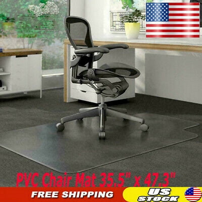 Carpet 36" x 48" Heavy Duty Protection Office Desk Chair Mat for Hard Floors 