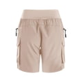 thumbnail image 5 of vigerkar Women's Hiking Cargo Shorts Zipper Pockets Soft High Waisted Quick Dry 7 Inch Long Shorts for Women Golf Athletic Summer (Beige, XXL), 5 of 8