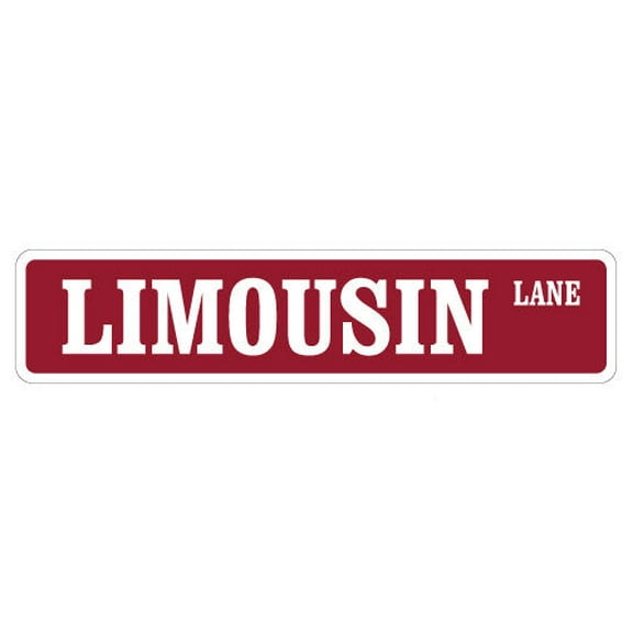 LIMOUSIN Street Sign cow cattle beef farmer farm | Indoor/Outdoor |  36" Wide