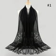 thumbnail image 4 of Shawls and Wraps for Evening Dresses Scarfs for Women Pashmina Wedding Formal Shawl black, 4 of 8