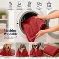 thumbnail image 5 of Dan River Dog Towel pack of 1 Soft Absorbent and Fast Drying Cotton Pet Towel - Salsa, 20x40 in, 5 of 9