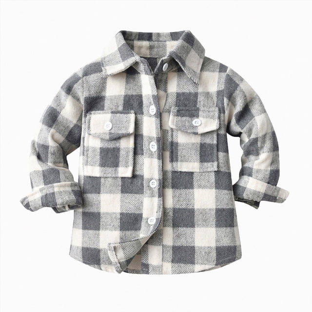 Splozh Chemise Décontractée Garçon Mignonne à Manches Longues T-Shirts Graphiques d'Été T-shirt Garçon Col Rond Chandail Garçon, Gris, 7-8 Ans
