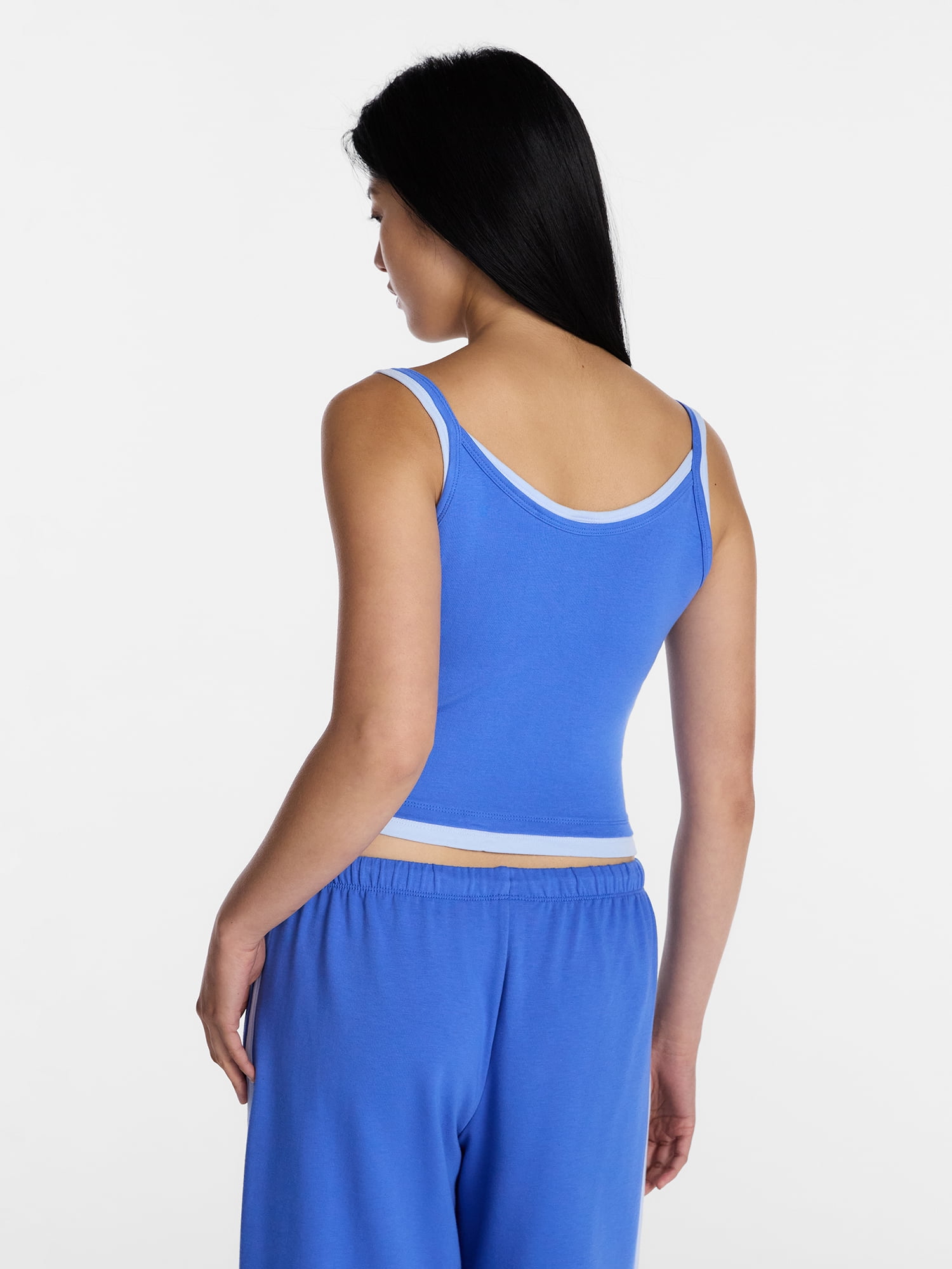 No Boundaries Women’s and Women’s Plus Sleepwear Double Cami, Sizes XXS – 3X