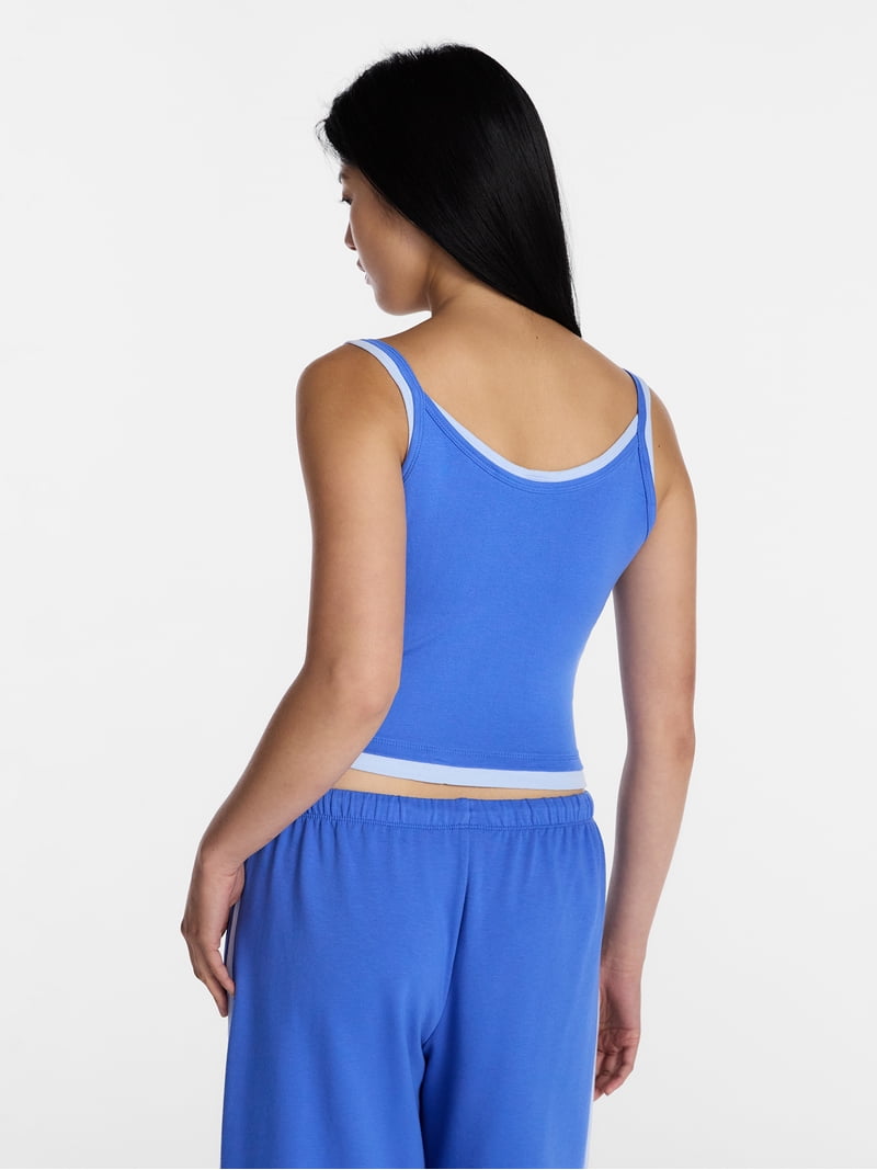 No Boundaries Sleepwear Double Cami, Women's and Women's Plus XXS
