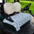 thumbnail image 2 of Golf Cart Seat Covers for 2 Seater,Blue Christmas Snowflakes Microfiber Cart Seat Towel Blanket,Modern Xmas Winter Textured Absorbent Breathable Non Slip Bench Seats Protector for Golf Course 51"x31", 2 of 9