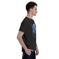 thumbnail image 4 of Blue Fish Men's T-Shirt Cotton 100% Summer Tops Fashion Casual Blue Fish Short Sleeves for Men Women Round Collar Top Tees, 4 of 6