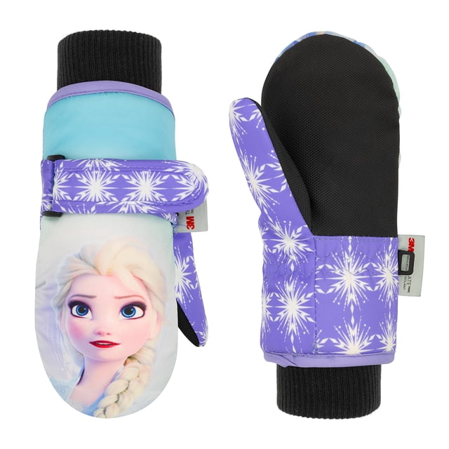 Manoplas de nieve Disney Frozen para niños de 2 a 4 años, impermeables para niñas