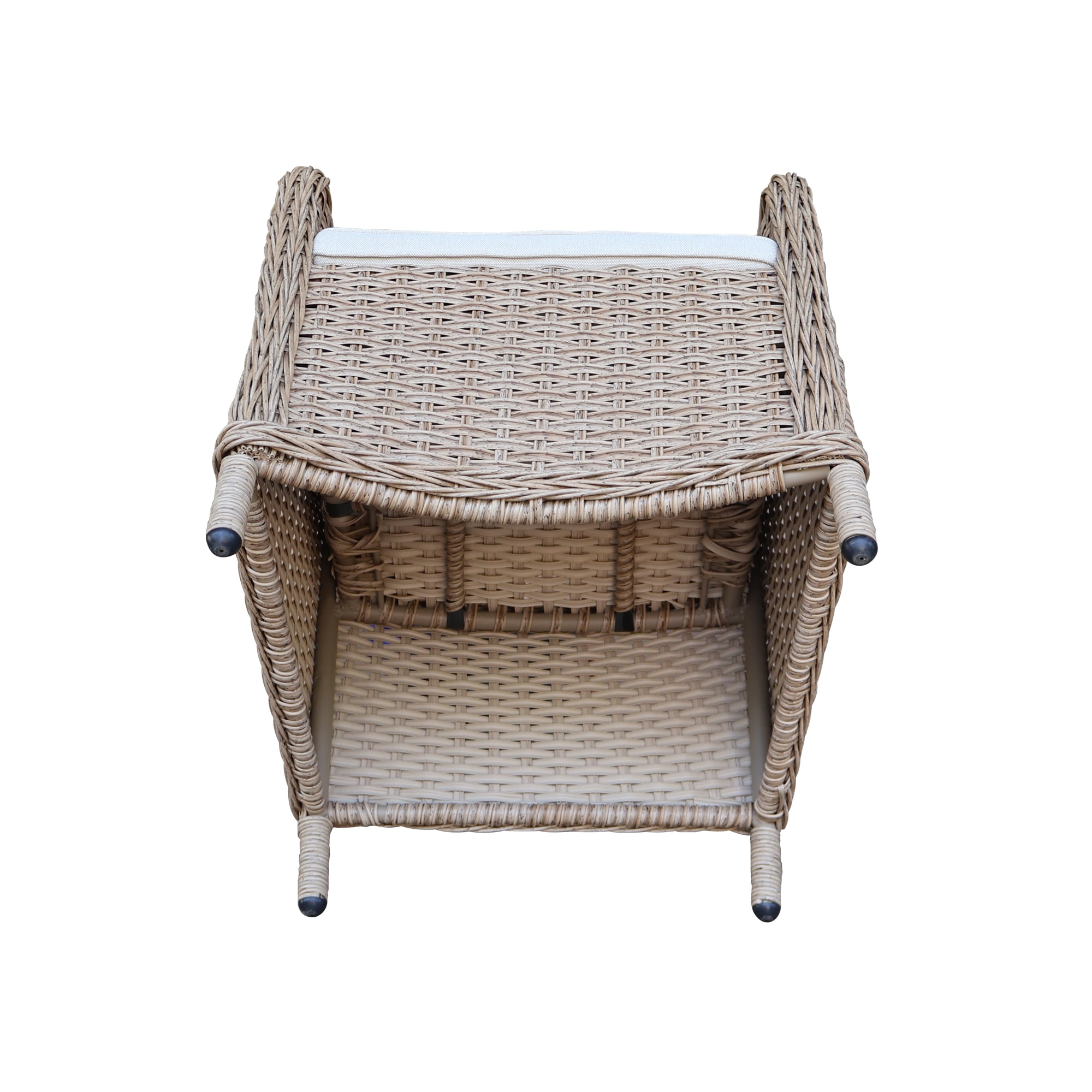 International Concepts Commercial Grade Outdoor Patio Dining Chair with All-Weather Wicker and 2-Inch Quick-Dry Cushion