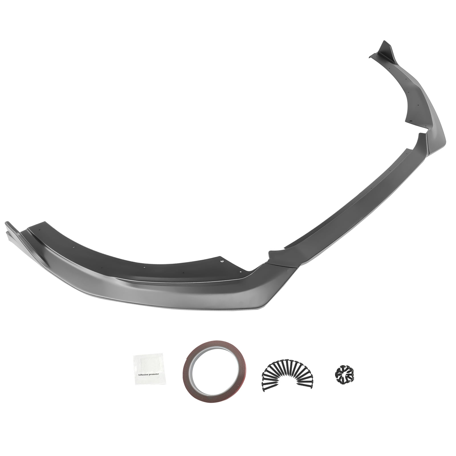 Ikon Motorsports Front Bumper Lip Compatible With 2021-2024 Kia K5 GT-Line RD Style Matte Black PP Front Bumper Lower Spoiler Splitter