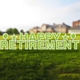 thumbnail image 3 of Vispronet Happy Retirement Yard Sign, 18in Sign, 4mm Corrugated Plastic Material (Lime Green), 3 of 7