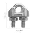 thumbnail image 4 of 20 Pcs Pinces à Câble en Acier Inoxydable Pince en U Pinces de Fixation de Fil M3, 4 of 8