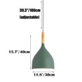 thumbnail image 2 of Minimalism Wood Metal Pendant Light, Nordic Style Colorful Pendant Lamp, Modern Farmhouse Pendant Lighting, Pendant Light Fixture for Over Kitchen Island Dining Room Table Entrance, 2 of 7