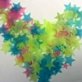 thumbnail image 3 of 100Pcs Moons Stars Glow In The Dark Home Room Decals Kids Bedroom Decoration, 3 of 7