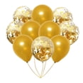 thumbnail image 4 of Gold Happy Birthday Decorations, 48-Piece Woman Girl Party Essentials, Includes Banner Balloon, Latex / Confetti / Foil Ballons, Tassels, Stickers & Balloon Pump, 4 of 6
