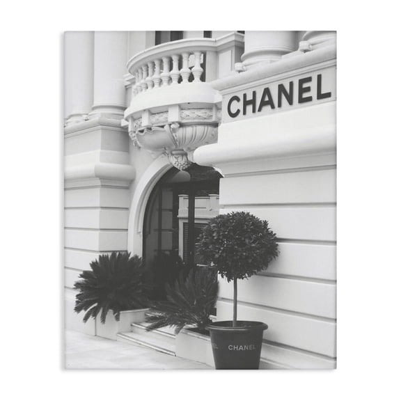 Stupell Industries Art Deco Black and White High Fashion Store Front Canvas Art, 16 x 20, by Lil' Rue