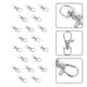 thumbnail image 5 of 20 cerraduras de acero inoxidable para jaulas de pájaros, cerraduras con hebilla para puerta de jaula de pájaros para mascotas., 5 of 8