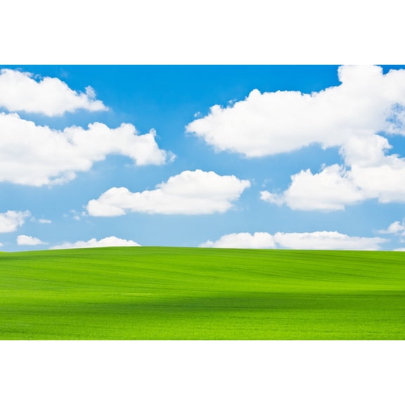 Gre Grass Lawn Blue Sky Cloudy Spring Natural Scic Photography Backdrops Photo Backgrounds For Photo Studio